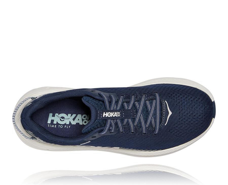 Tenis Hoka One One Feminino Azul Marinho/Branco - Rincon 2 - 762-OCRDSY